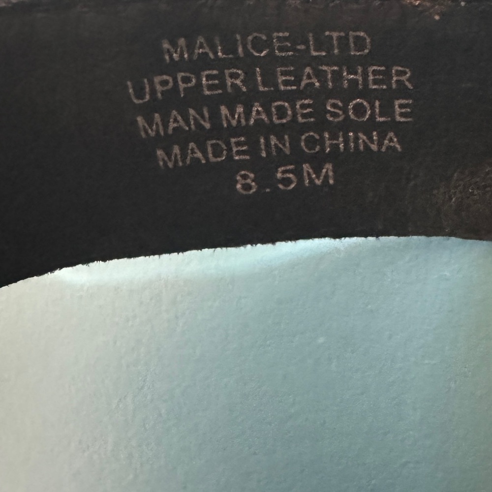 Jeffrey Campbell Malice Shoe "F-u-c-k  Off" Black Suede Gold Chain Heel Size 8.5 - Picture 8 of 14